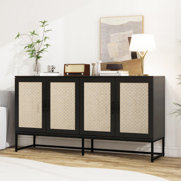 Bay Isle Home Modern 4Door Dining Sideboard With Vintage And Gold